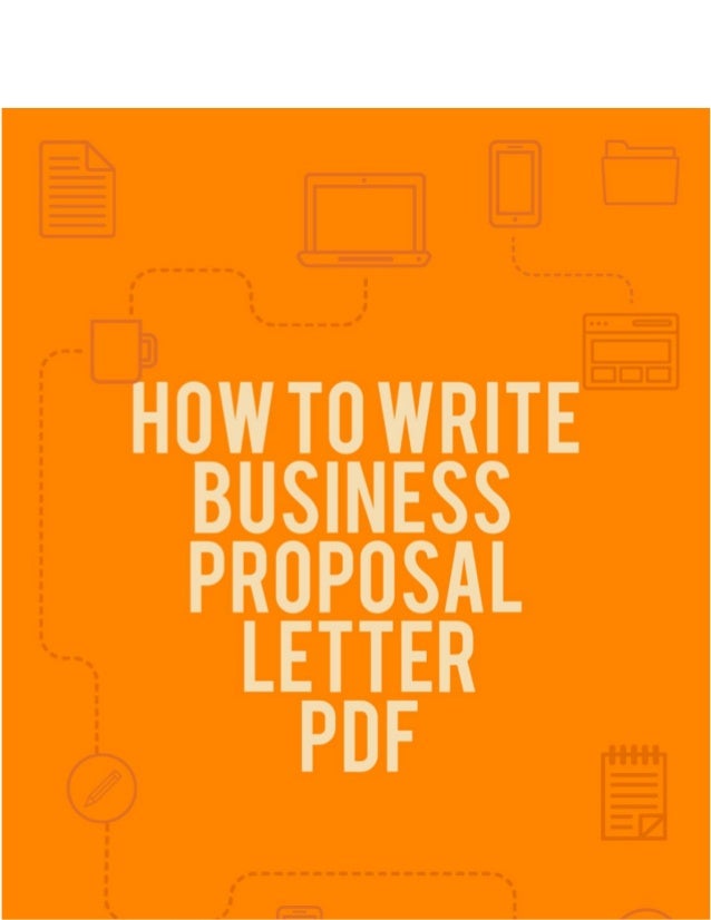 How To Write A Proposal Pdf